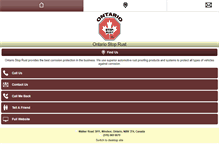 Tablet Screenshot of ontariostoprust.com